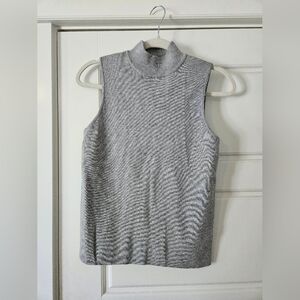 Marled Gray Sweater Tank Top